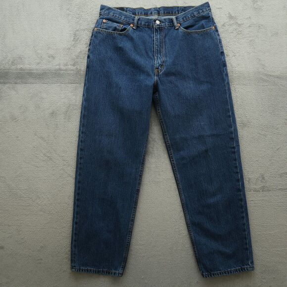 Levi's 550 Jeans Mens Size 38x32 (37x31 Actual) Blue Relaxed Tapered 100% Cotton - Picture 1 of 16